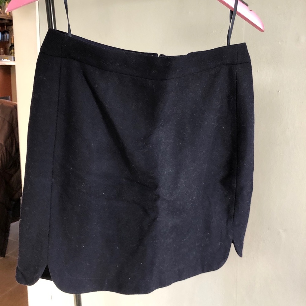 Navy jcrew mini skirt size 2